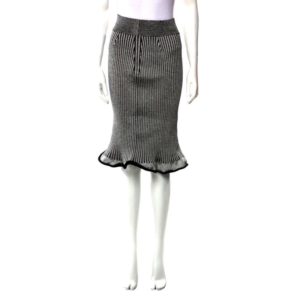 Louis Vuitton RARE f/w Bi-color Ribbed Knit Skirt (RUNWAY) - Picture 9 of 10